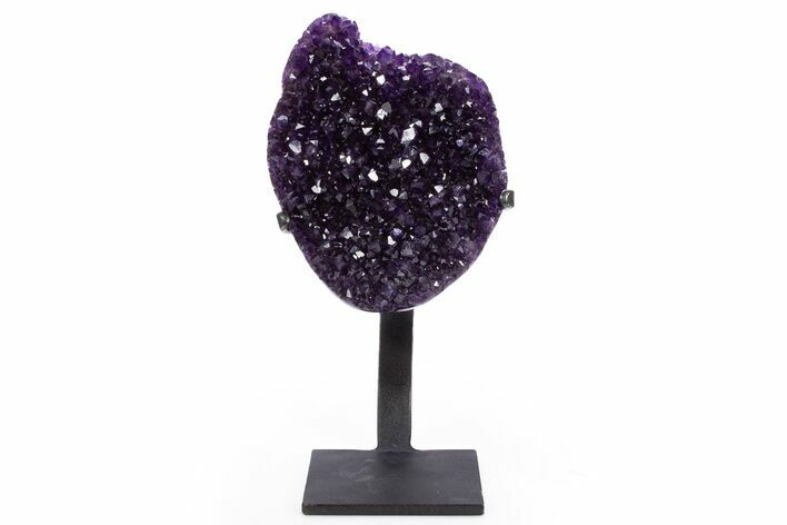 Amethyst Geode With Metal Stand - Uruguay #306891